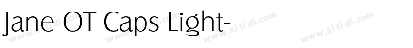 Jane OT Caps Light字体转换